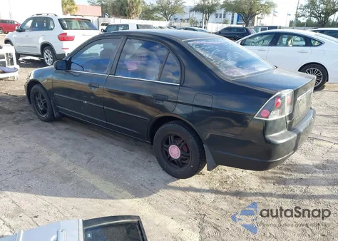 2001 Honda Civic Lx z USA, uszkodzony, nr VIN 2HGES16541H587763